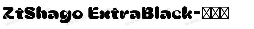 ZtShago ExtraBlack字体转换